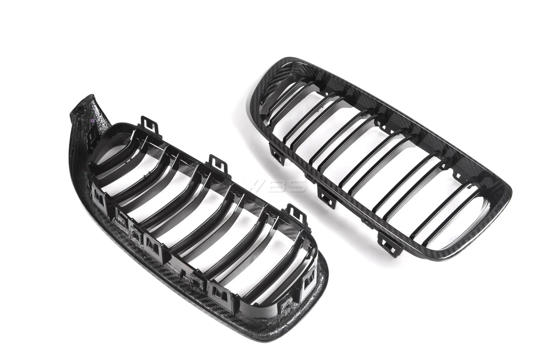 BMW F8X M3/ M4 DUAL SLATS FRONT GRILLS GENUINE CARBON FIBER