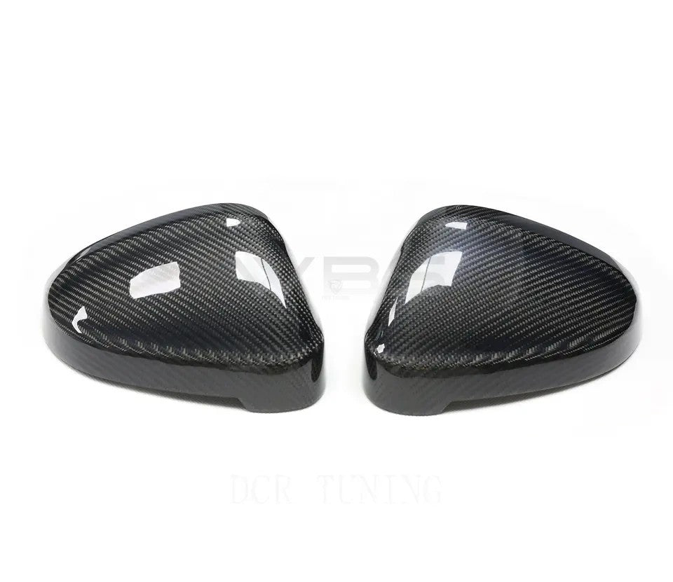 AUDI S4-A4 / S5-A5 B9 MIRROR CAPS OEM REPLACEMENT GENUINE CARBON FIBER