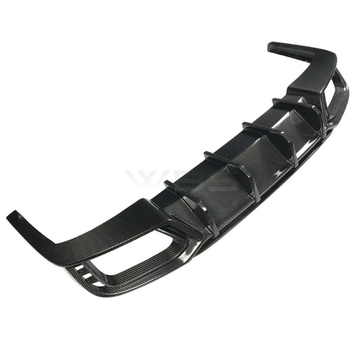 AUDI S4 B9 W-SD STYLE REAR DIFFUSER GENUINE CARBON FIBER 17-19