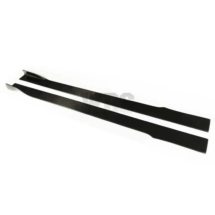 MERCEDES W204 C CLASS/ C63 SEDAN SIDE SKIRT EXTENSIONS GENUINE CARBON FIBER