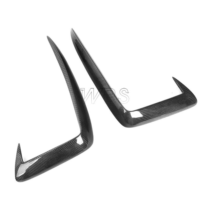 AUDI A4 B10 GENUINE CARBON FIBER FRONT TRIM CANARDS