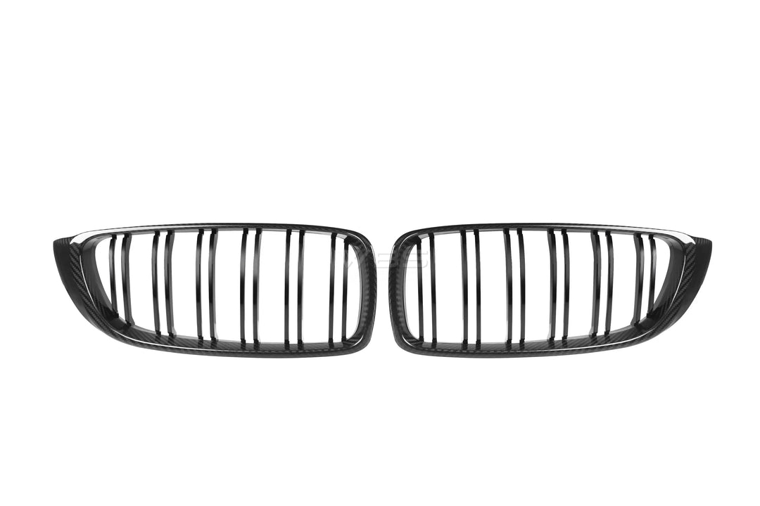 BMW F8X M3/ M4 DUAL SLATS FRONT GRILLS GENUINE CARBON FIBER