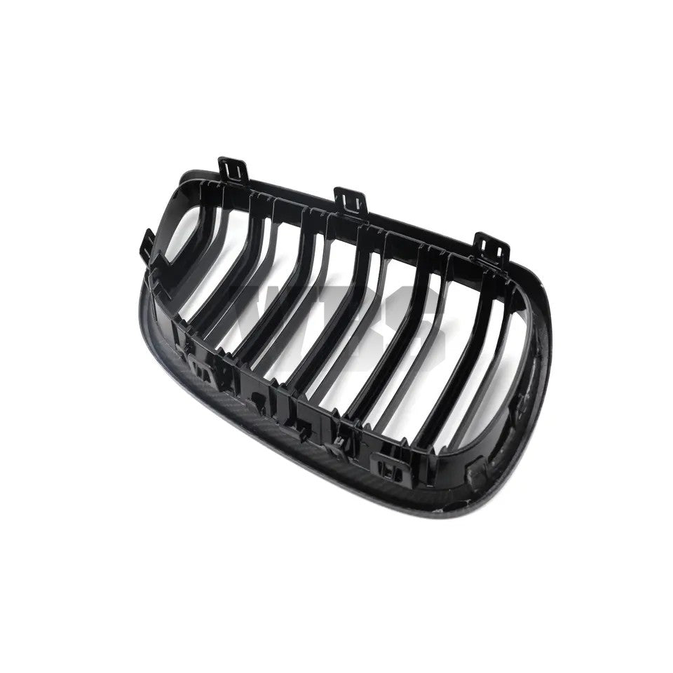 BMW E92 E93 FRONT GRILLS GENUINE CF DUAL SLATS STYLE