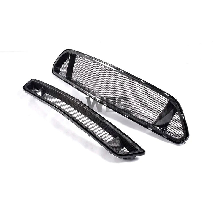 FORD MUSTANG FRONT BUMPER GRILLS, GENUINE CARBON FIBER MATERIAL