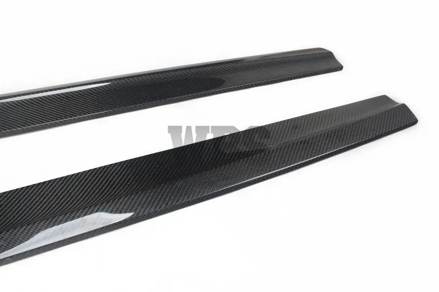 VOLKSWAGEN GOLF R20 MK6 SIDE SKIRTS EXTENSIONS, 3D GENUINE CARBON FIBER