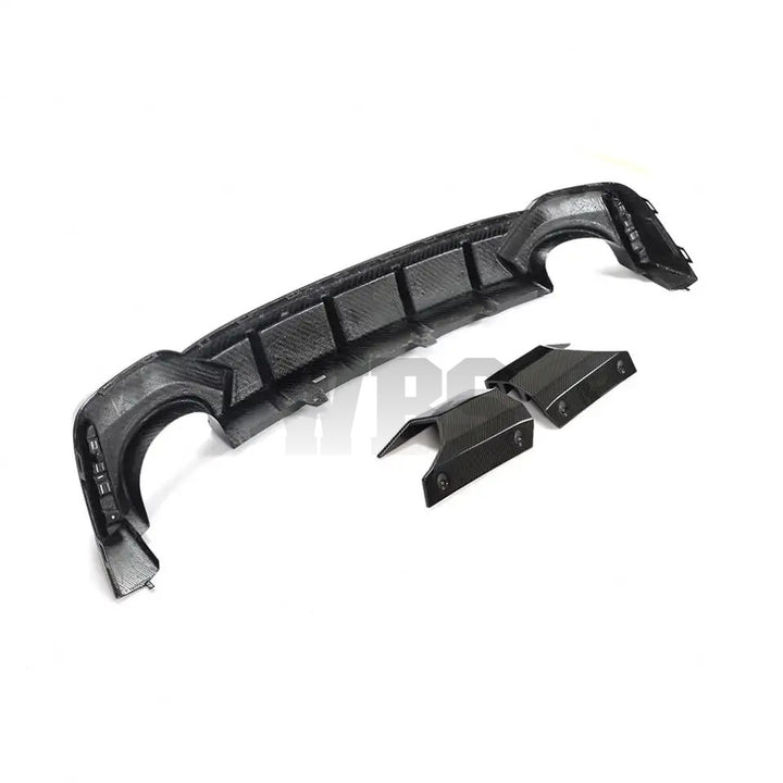 AUDI RS6 AVANT C8 REAR DIFFUSER WBS STYLE, 4X4 GENUINE CARBON FIBER [2019-23]