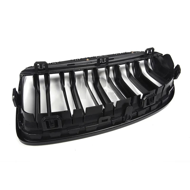 BMW E90 E91 FRONT GRILLS DUAL SLATS STYLE GENUINE CF/ GLOSSY BLACK