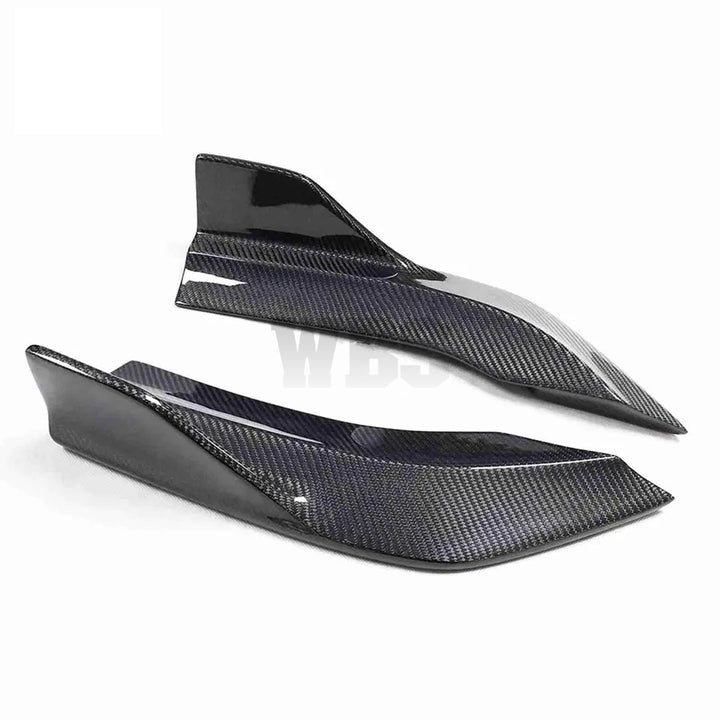 INFINITI Q60'S REAR BUMPER SPLITTERS 3K GENUINE CARBON FIBER