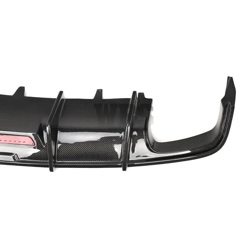 AUDI A6/ S6 C7.5 REAR DIFFUSER WBS DIGITAL LED STYLE, GENUINE CARBON FIBER MATERIAL