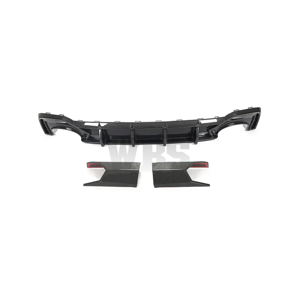 AUDI RS6 AVANT C8 REAR DIFFUSER WBS STYLE, 4X4 GENUINE CARBON FIBER [2019-23]