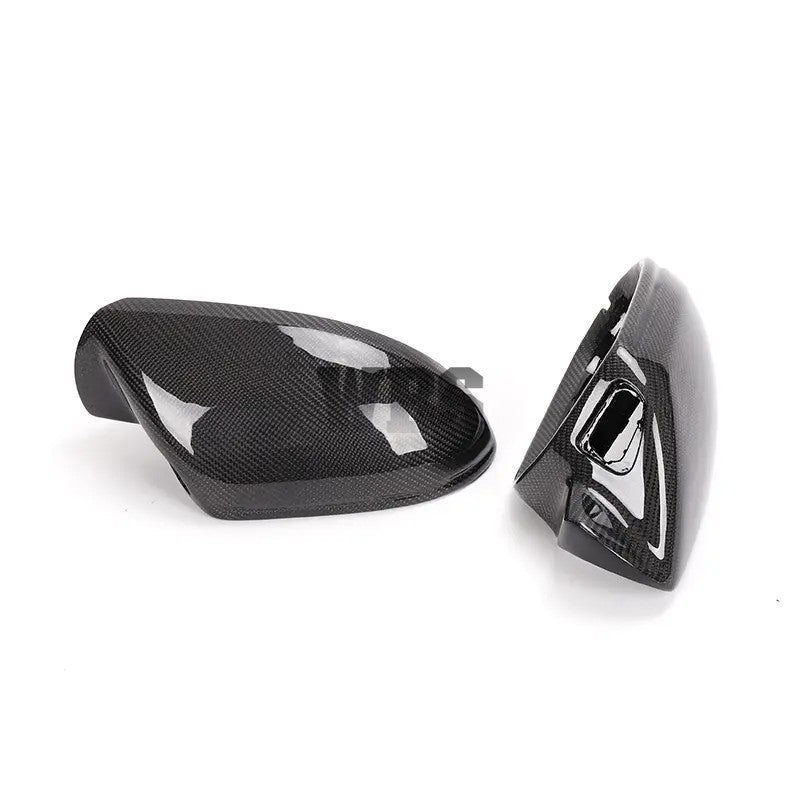 AUDI A6/ S6 C7 C7.5 SIDE MIRROR CAPS 3D GENUINE CARBON FIBER MATERIAL [WITH Blind SPOT Assist]