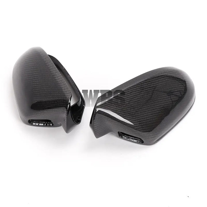 AUDI A6/ S6 C7 C7.5 SIDE MIRROR CAPS 3D GENUINE CARBON FIBER MATERIAL [WITH Blind SPOT Assist]