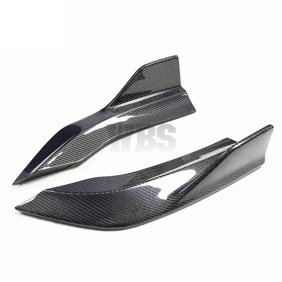 INFINITI Q60'S REAR BUMPER SPLITTERS 3K GENUINE CARBON FIBER