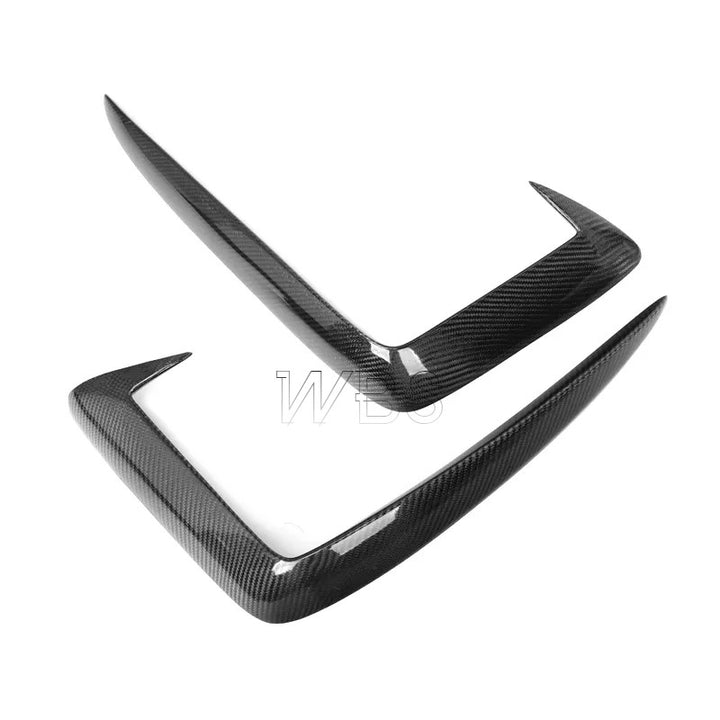 AUDI A4 B10 GENUINE CARBON FIBER FRONT TRIM CANARDS