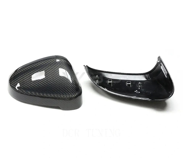 AUDI S4-A4 / S5-A5 B9 MIRROR CAPS OEM REPLACEMENT GENUINE CARBON FIBER