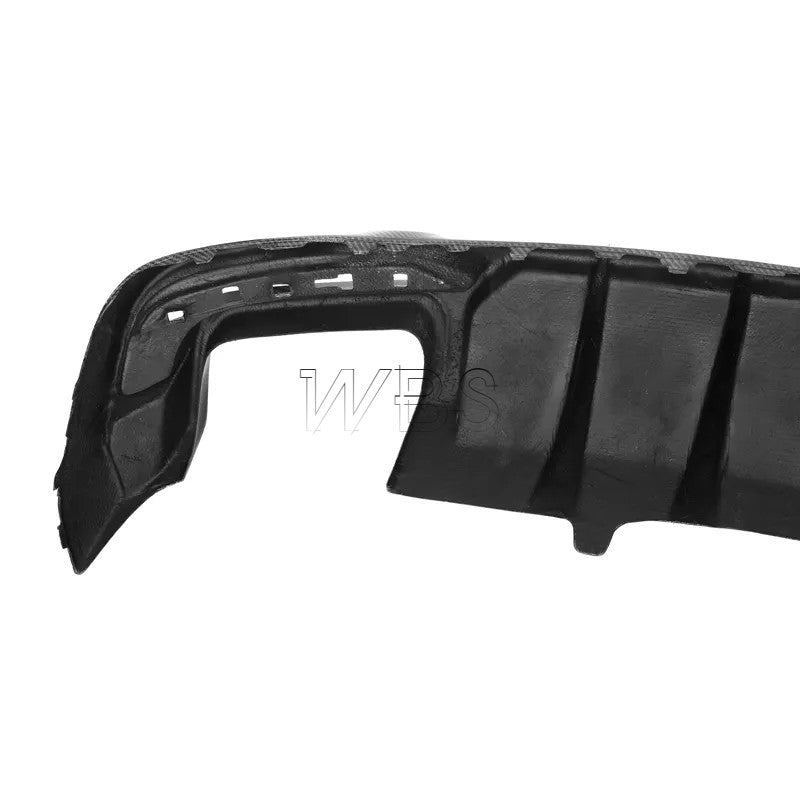 AUDI A4 B10 REAR DIFFUSER 3RD LED BRAKE LIGHT WBS STYLE, GENUINE 3D CF MATERIAL