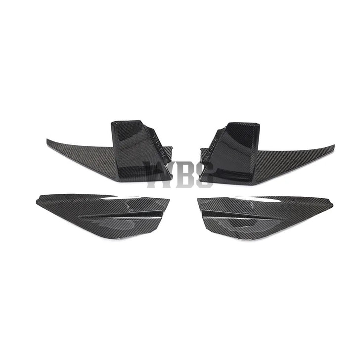 FORD MUSTANG GT V8 FRONT BUMPER VENTS 3D STYLE, GENUINE CARBON FIBER