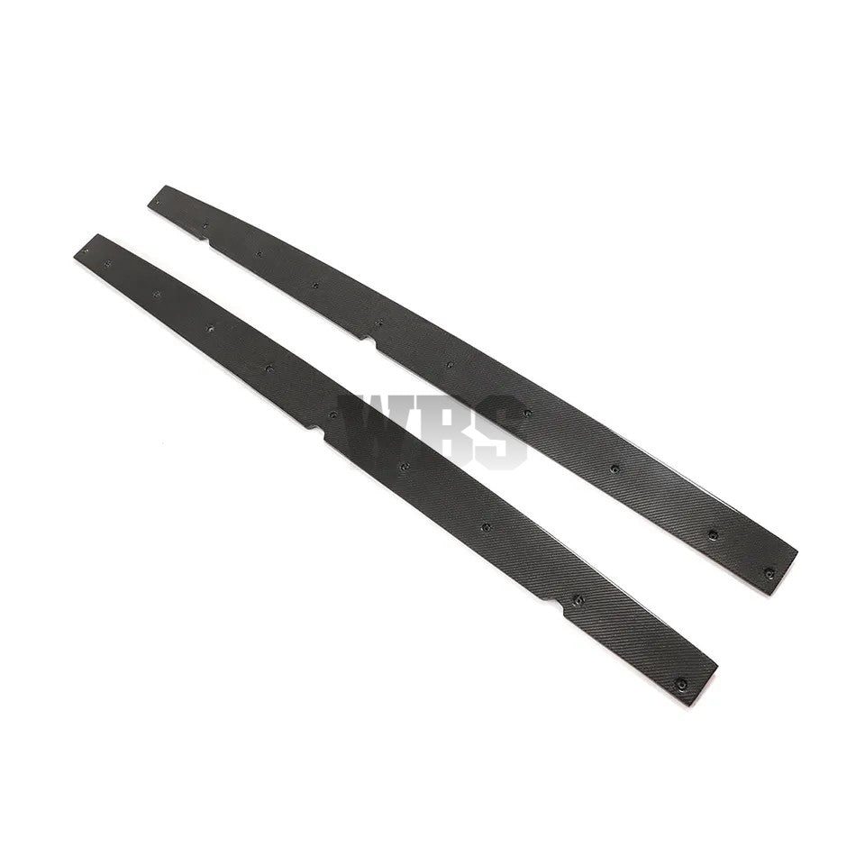 VOLKSWAGEN GOLF R20 MK6 SIDE SKIRTS EXTENSIONS, 3D GENUINE CARBON FIBER