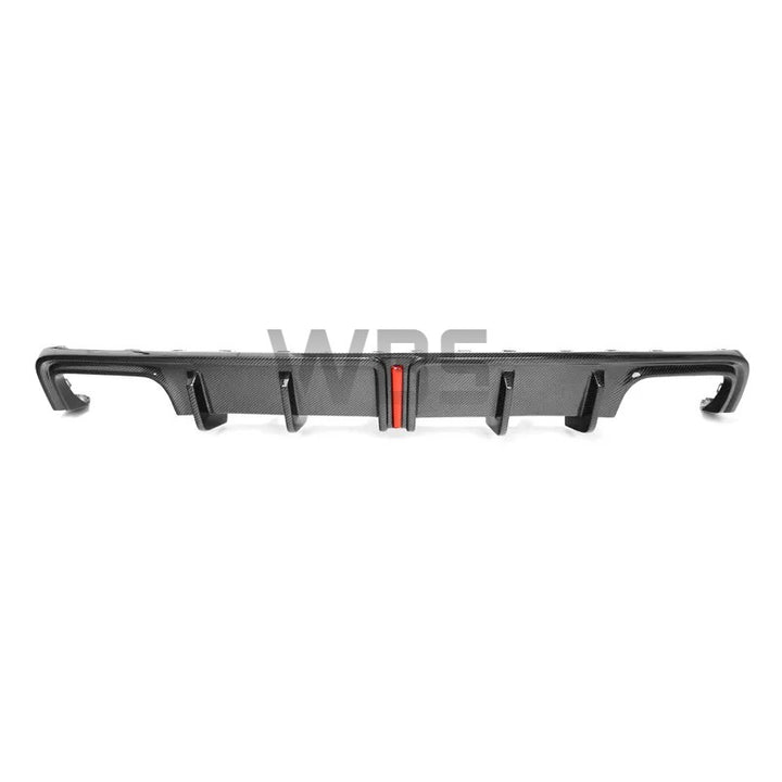 AUDI A6/ S6 C8 REAR DIFFUSER WBS DIGITAL 3RD BRAKE LED STYLE, GENUINE 3D CARBON FIBER MATERIAL