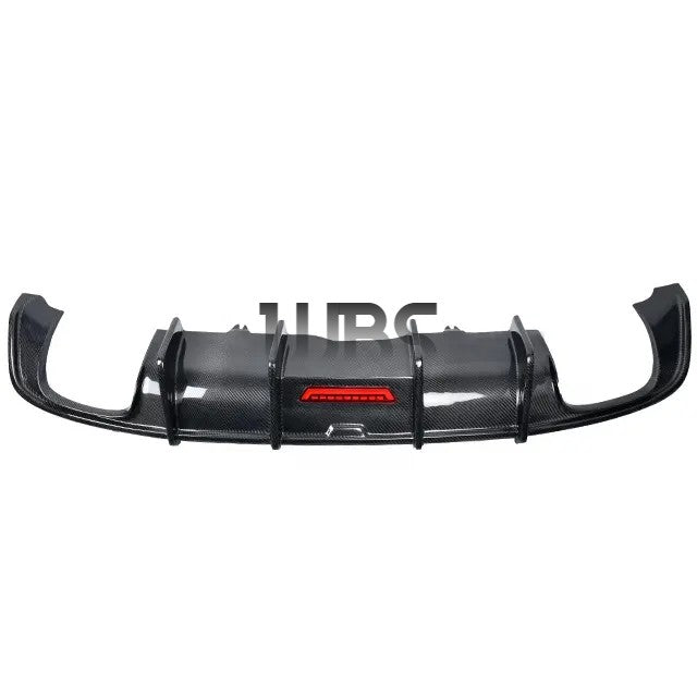 AUDI A5/ S5 B9 REAR DIFFUSER WBS DIGITAL LED STYLE, GENUINE CARBON FIBER MATERIAL