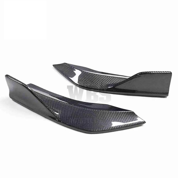 INFINITI Q60'S REAR BUMPER SPLITTERS 3K GENUINE CARBON FIBER