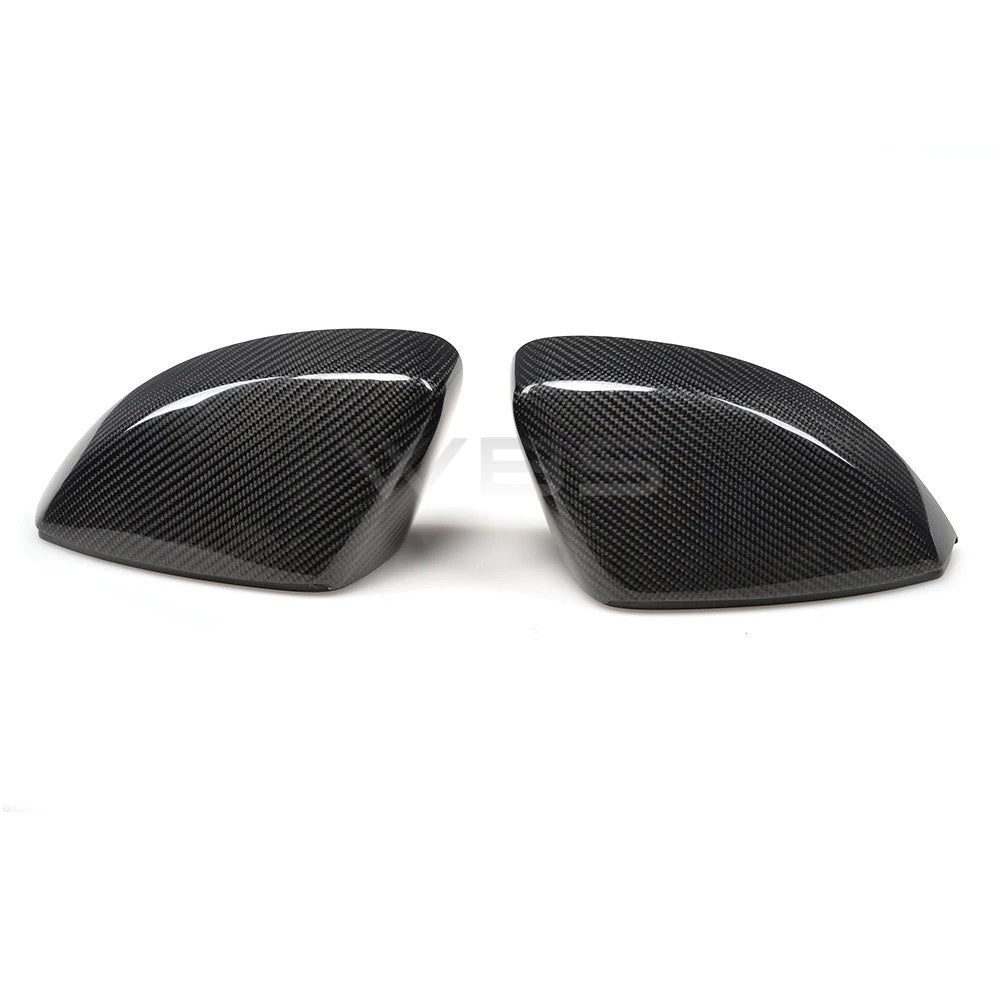 AUDI A3/ S3/ RS3 SIDE MIRROR CAPS OEM REPLACEMENT GENUINE CARBON FIBER