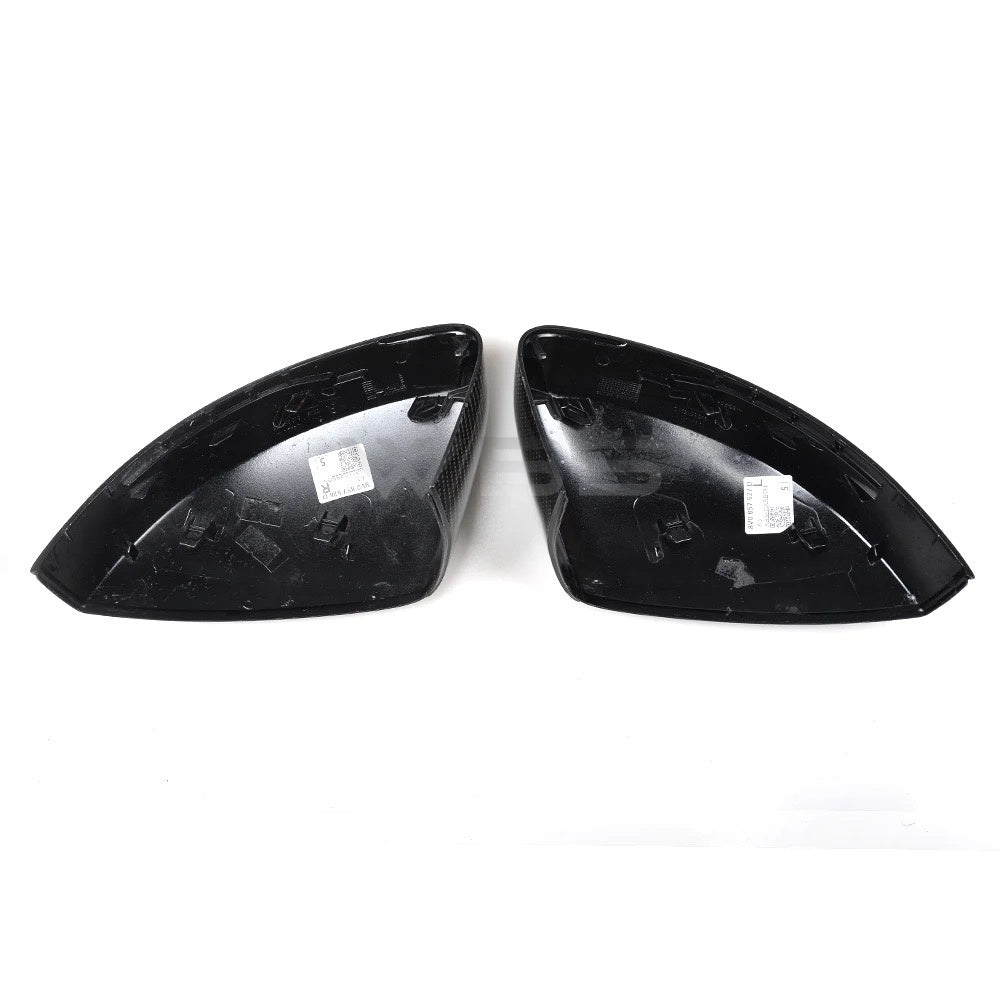 AUDI A3/ S3/ RS3 SIDE MIRROR CAPS OEM REPLACEMENT GENUINE CARBON FIBER