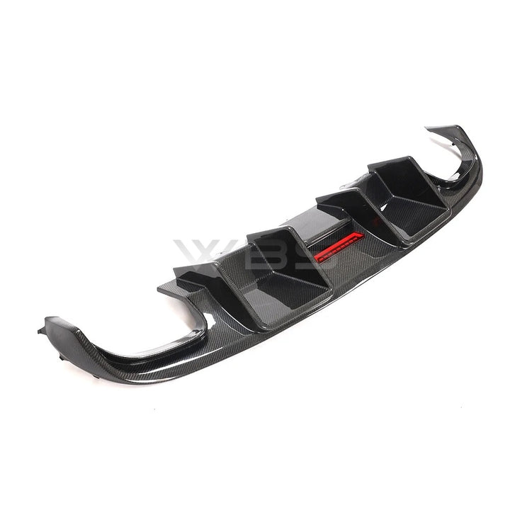 AUDI S4/ A4 B8.5 DIFFUSER DIGITAL LED LIGHT STYLE GENUINE CARBON FIBER