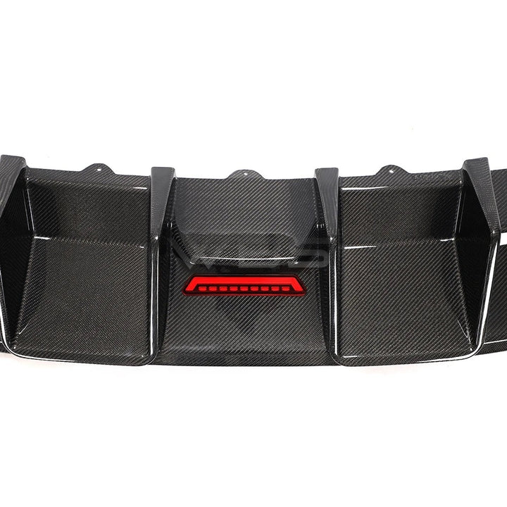 AUDI S4/ A4 B8.5 DIFFUSER DIGITAL LED LIGHT STYLE GENUINE CARBON FIBER