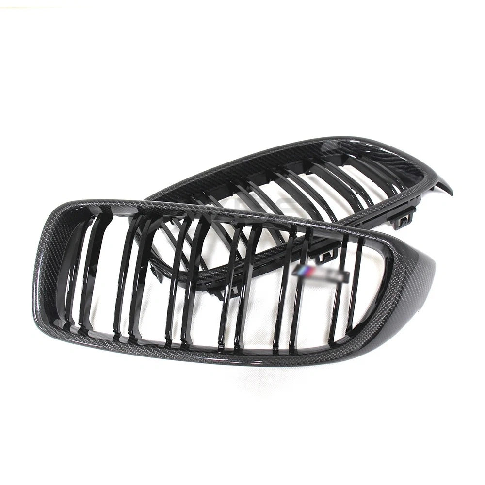 BMW F8X M3/ M4 DUAL SLATS FRONT GRILLS GENUINE CARBON FIBER