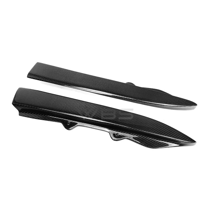 BMW F30 3 SERIES REAR BUMPER SPLITTERS GENUINE CARBON FIBER