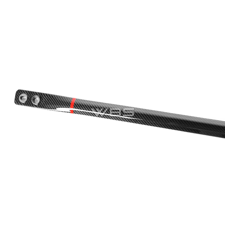 BMW G8X M3 - M4 ENGINE STRUT BRACE BAR DRY CARBON FIBER WITH RED STRIPE ACCENT