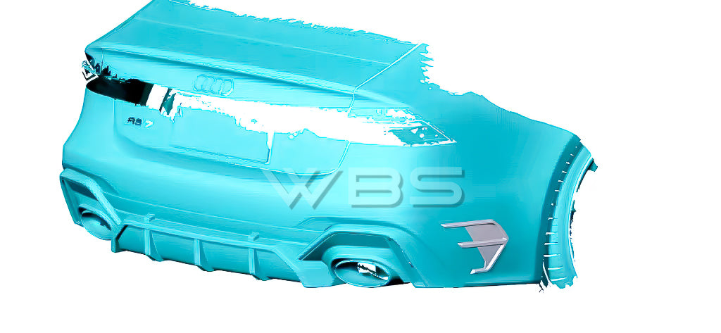 AUDI RS6/ RS7 C8 REAR BUMPER CANARDS GENUINE CARBON FIBER