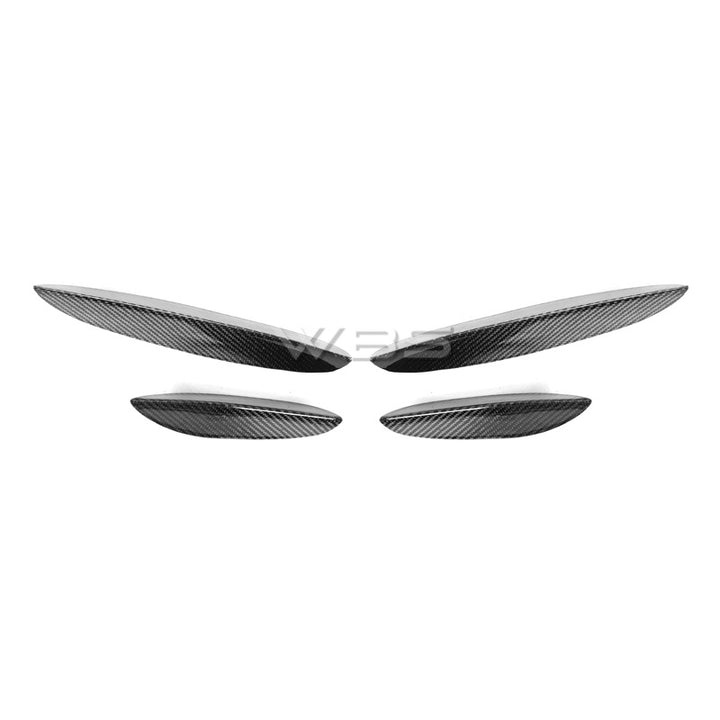 MERC-W205 FRONT CANARDS SET GENUINE CARBON FIBER