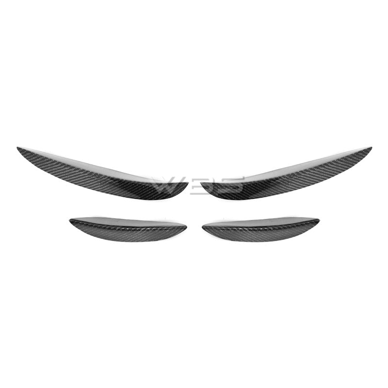 MERC-W205 FRONT CANARDS SET GENUINE CARBON FIBER