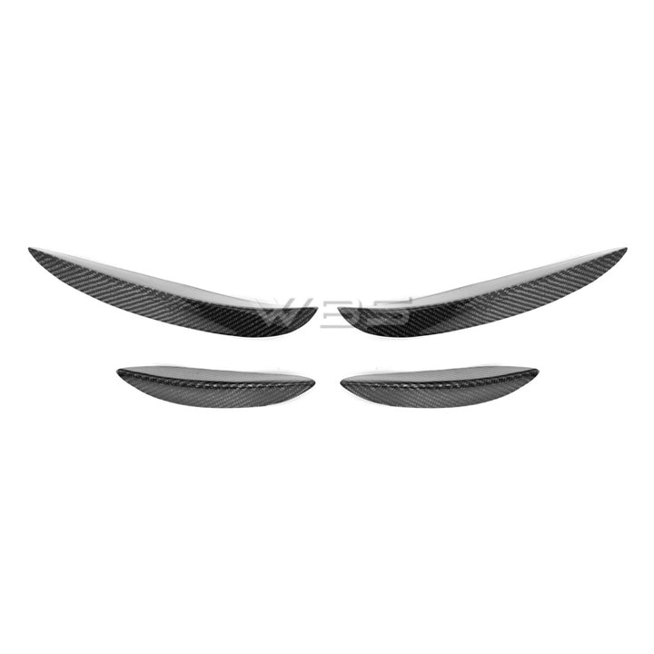 MERC-W205 FRONT CANARDS SET GENUINE CARBON FIBER
