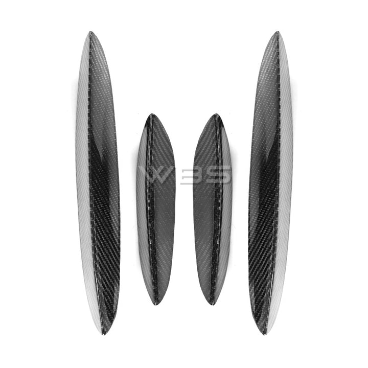 MERC-W205 FRONT CANARDS SET GENUINE CARBON FIBER