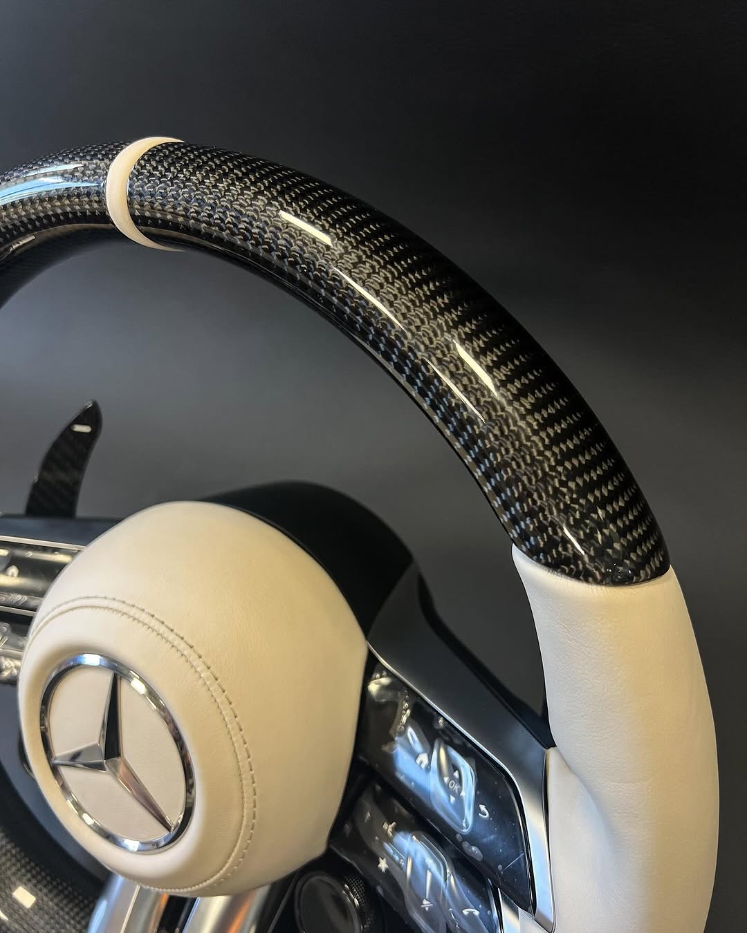 MERCEDES G63 AMG CUSTOMS CARBON FIBER STEERING WHEEL G-WAGON