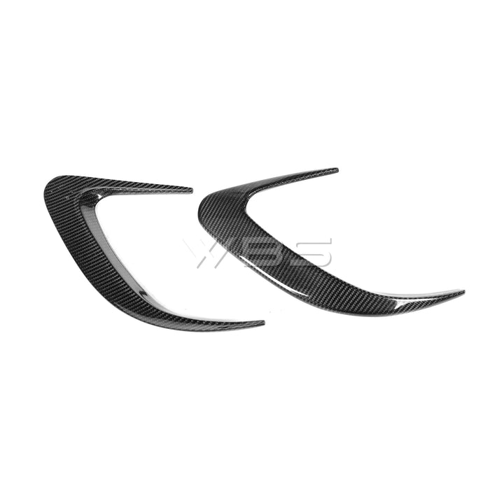 MERCEDES W218 CLS63/ CLS REAR BUMPER VENT TRIMS GENUINE CARBON FIBER