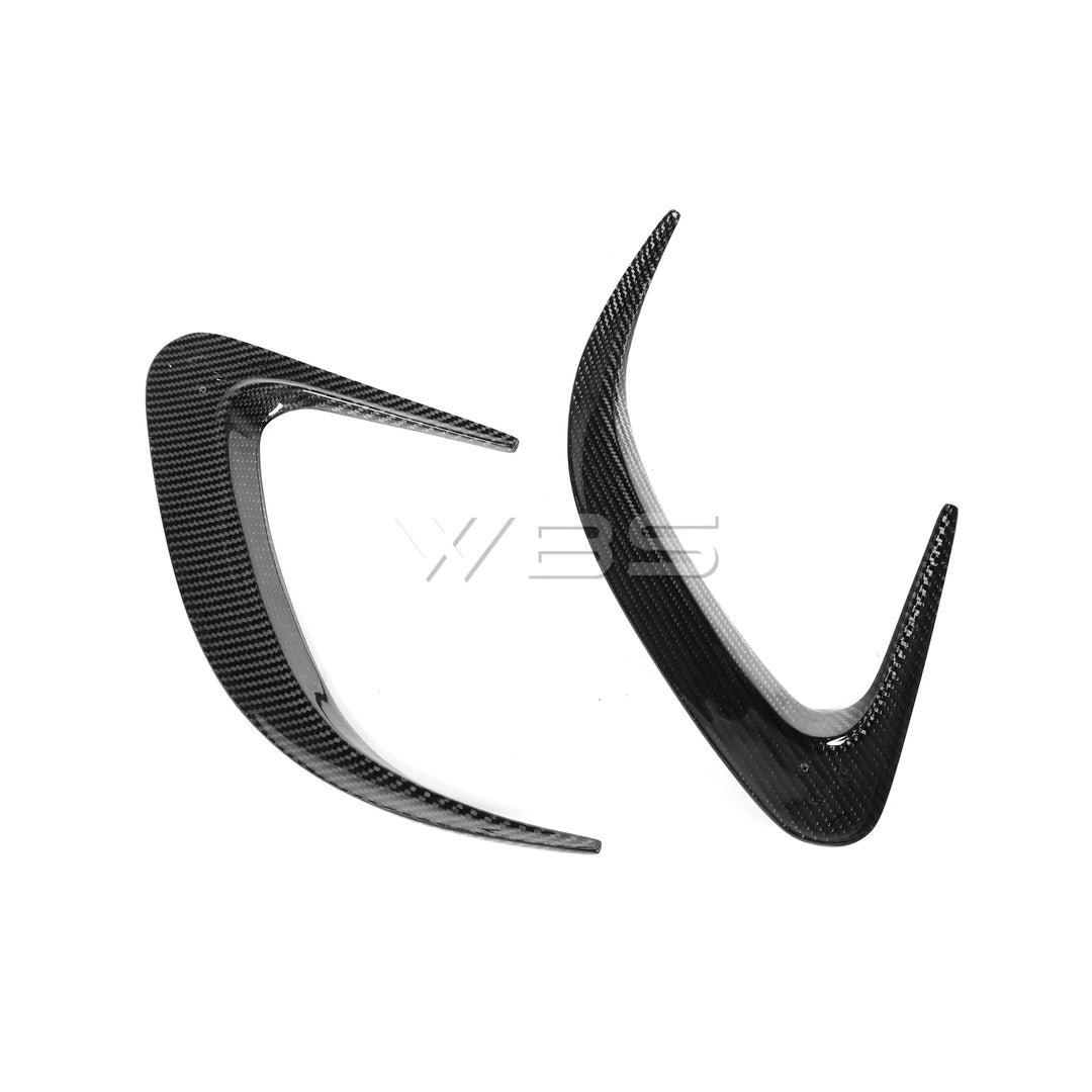 MERCEDES W218 CLS63/ CLS REAR BUMPER VENT TRIMS GENUINE CARBON FIBER