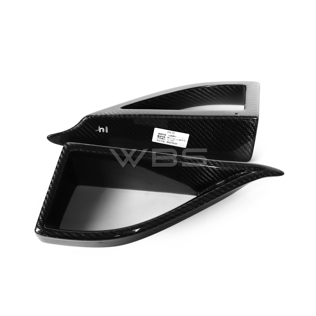 MERCEDES W218 CLS63 FRONT LIP KIT BRABUS STYLE GENUINE CARBON FIBER