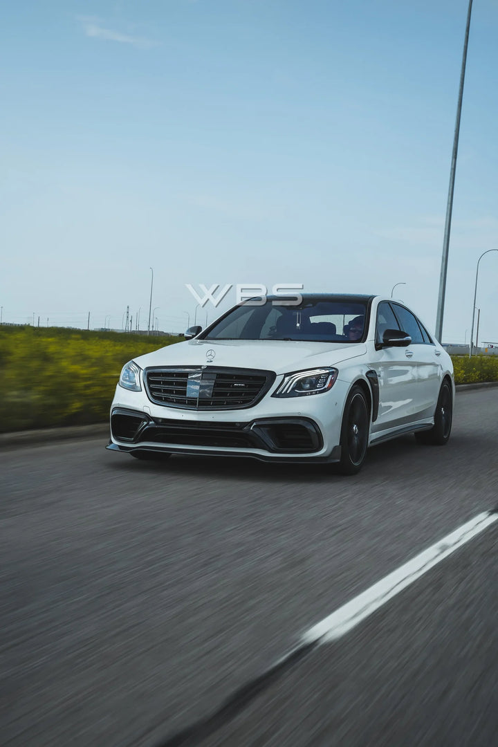 MERCEDES W222 S63/ S CLASS BRABUS FRONT BUMPER LIP GENUINE CARBON FIBER