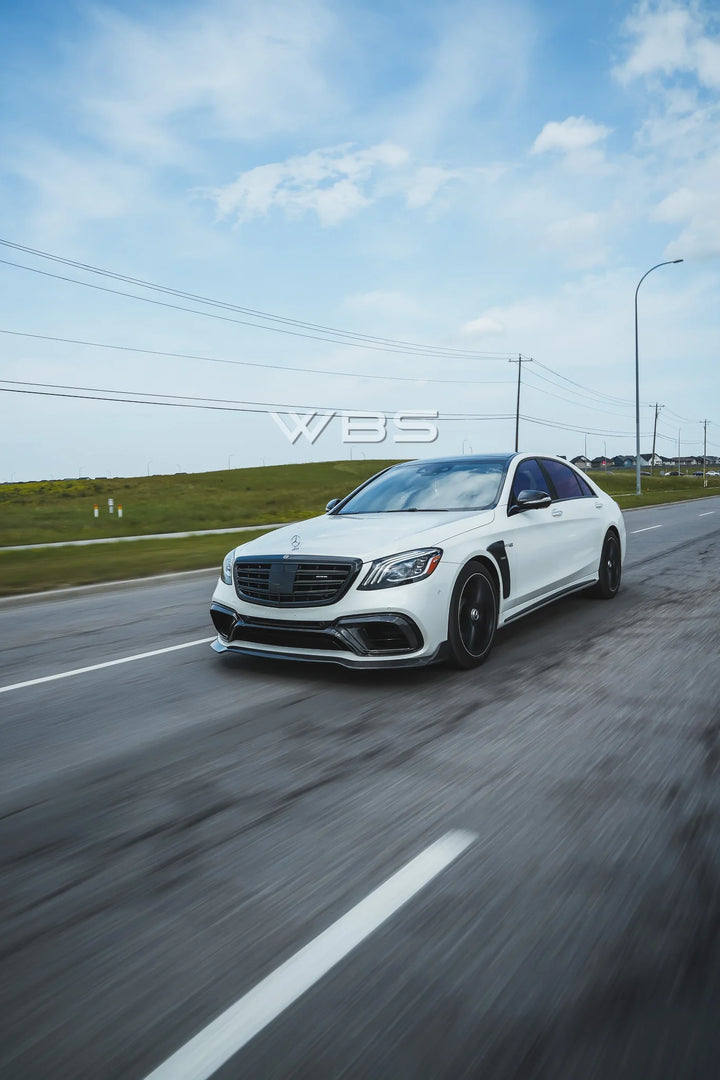 MERCEDES W222 S63/ S CLASS BRABUS FRONT BUMPER LIP GENUINE CARBON FIBER