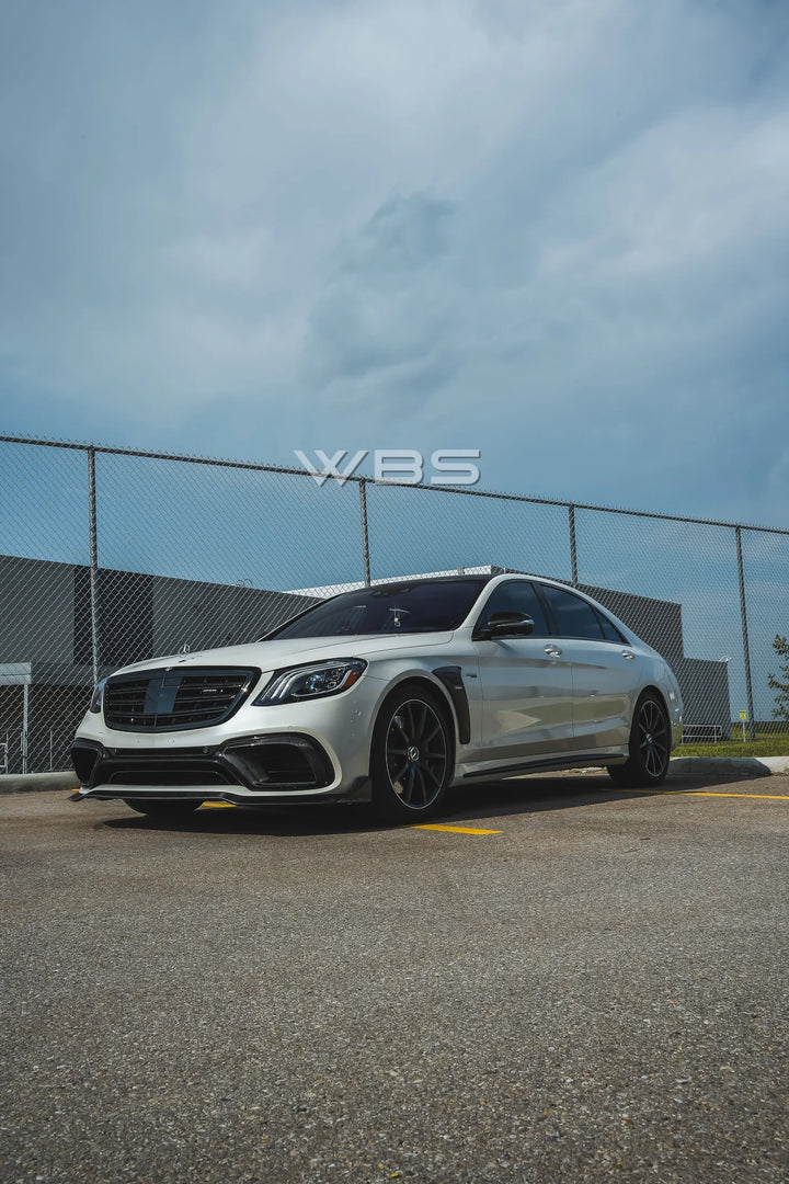 MERCEDES W222 S63/ S CLASS BRABUS FRONT BUMPER LIP GENUINE CARBON FIBER