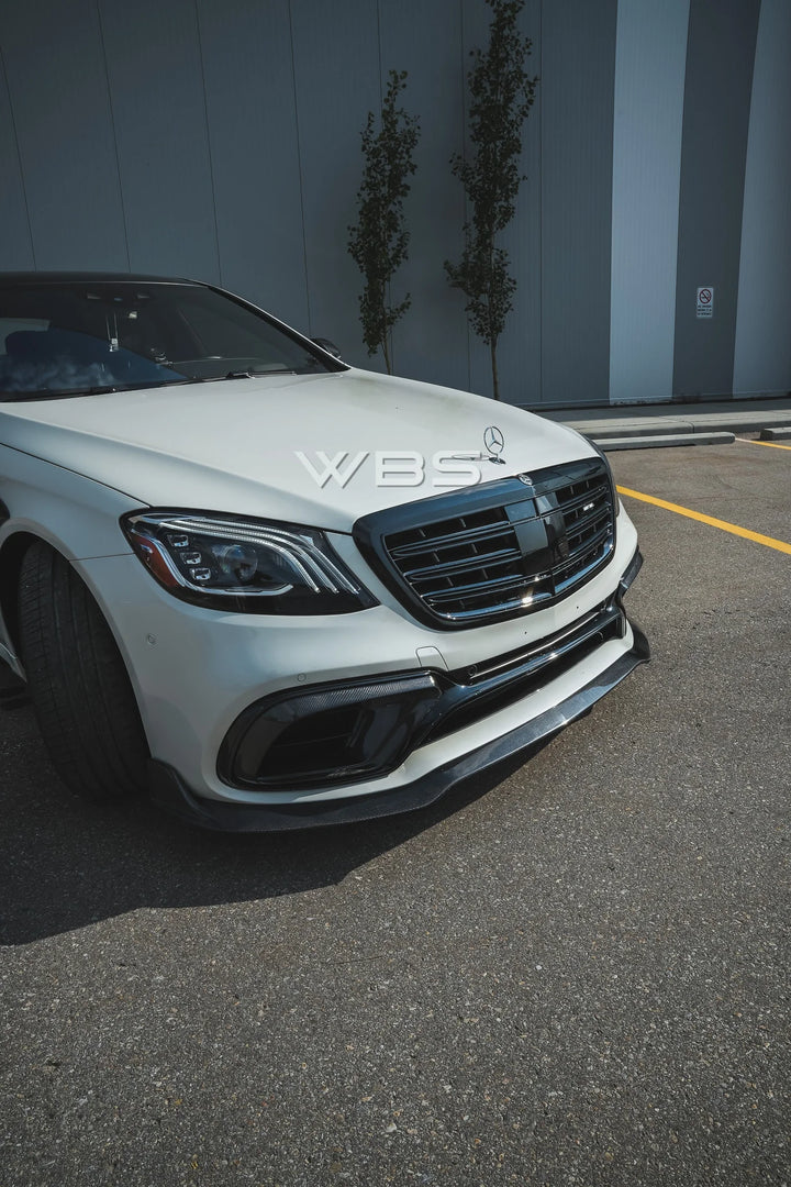 MERCEDES W222 S63/ S CLASS BRABUS FRONT BUMPER LIP GENUINE CARBON FIBER