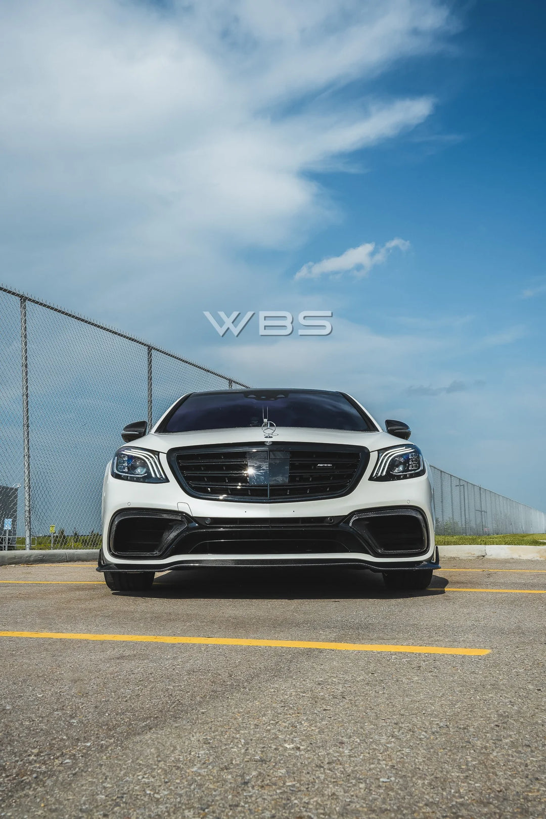 MERCEDES W222 S63/ S CLASS BRABUS FRONT BUMPER LIP GENUINE CARBON FIBER