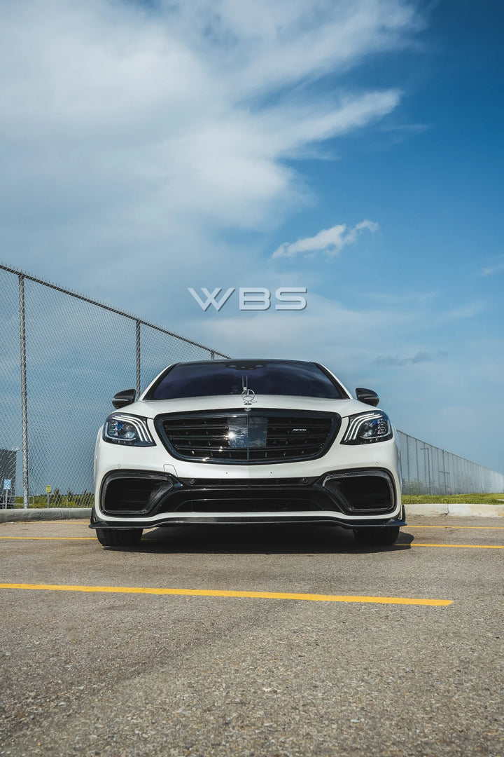 MERCEDES W222 S63/ S CLASS BRABUS FRONT BUMPER LIP GENUINE CARBON FIBER