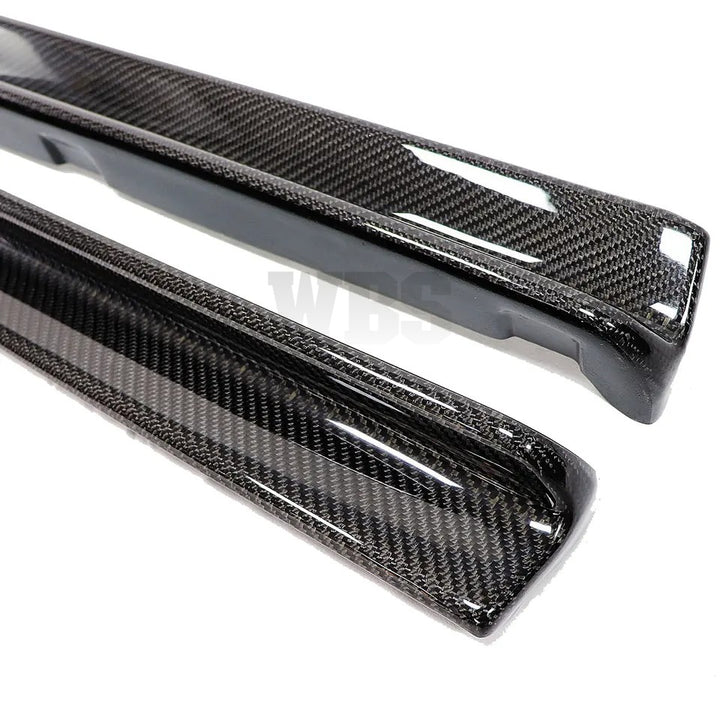 SUBARU BRZ COUPE SIDE SKIRT EXTENSIONS, 3D GENUINE CARBON FIBER