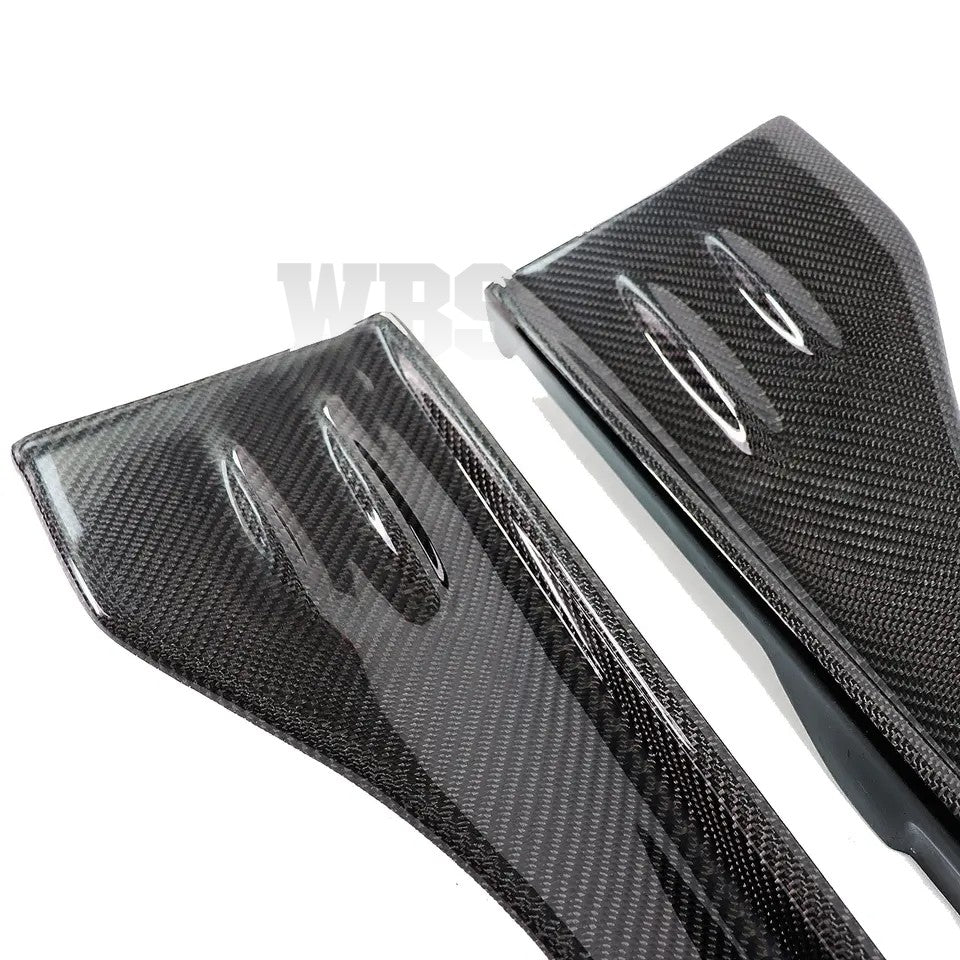 SUBARU BRZ COUPE SIDE SKIRT EXTENSIONS, 3D GENUINE CARBON FIBER