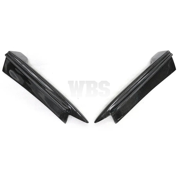 MERCEDES W204 C63/ C CLASS REAR  BUMPER SPLITTERS GENUINE CARBON FIBER